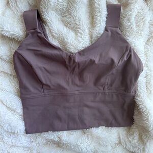 Brand new never worn purple unpadded sports bra size L
